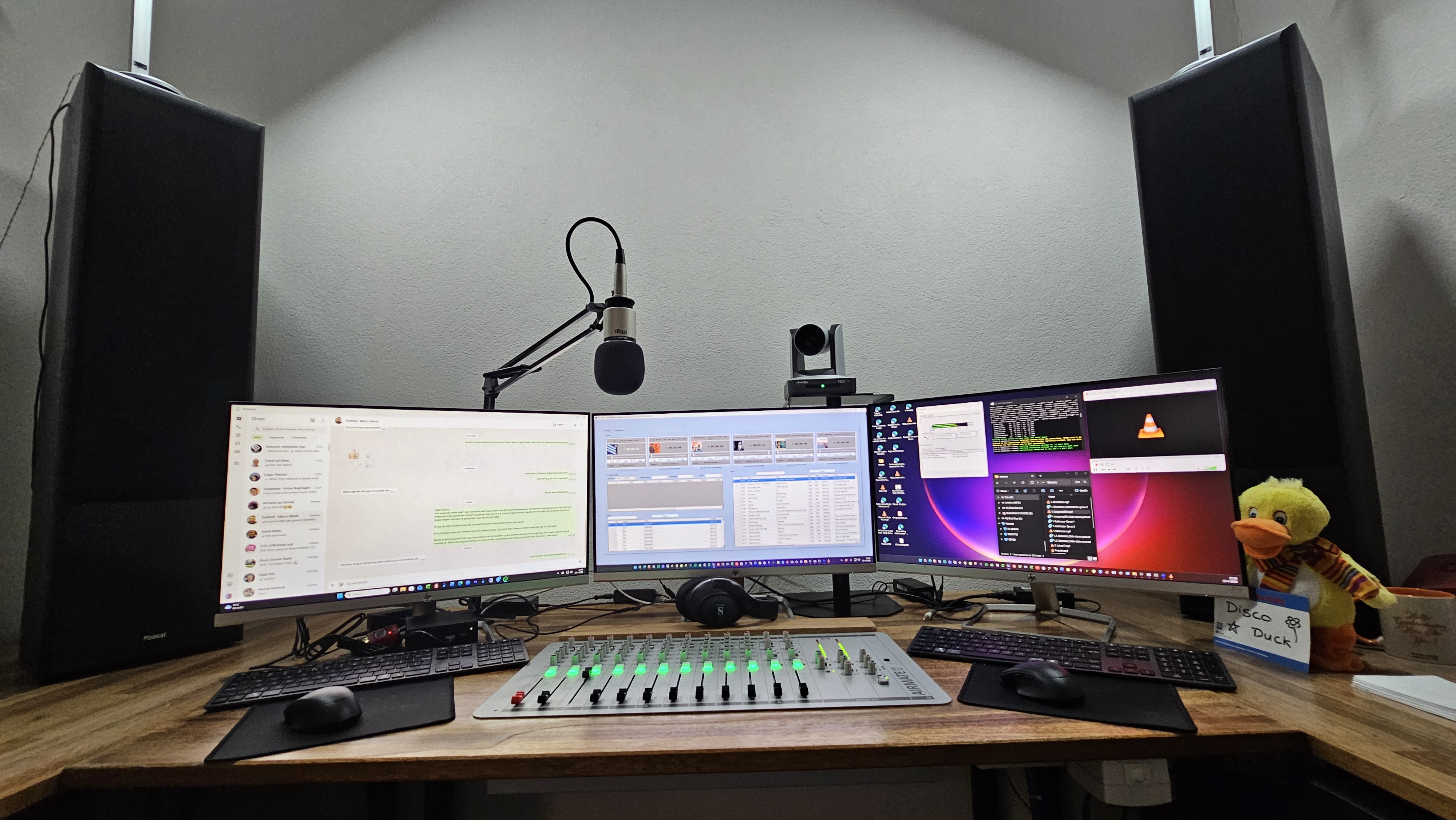 Studio close up bij RR - Broadcast Productions